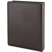 Esranın Dünyası Kahverengi Suni Deri A4 Klasör - 4 cm 2 Halkalı