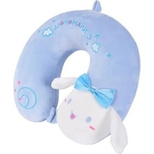 Esranın Dünyası Yumuşak ve Konforlu %100 Visko Seyahat Yastığı (Mavi)