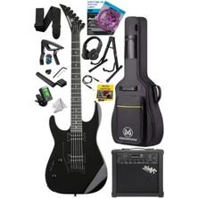 Esranın Dünyası Yüksek Kalite 25W Amfili Elektro Gitar - Black Rosewood