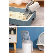 Esranın Dünyası Kedi Kum Temizleme Küreği Poşetli, Elekli Tasarım