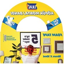 Esranın Dünyası Dayanıklı Çift Taraflı Köpük Bant, 18 mm x 10 M