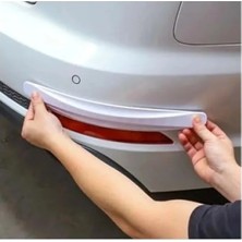 Esranın Dünyası Karbon Desenli Beyaz Araba Tampon Koruyucusu, 2'li Set