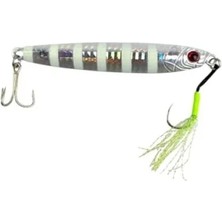 Esranın Dünyası 60GR Zebra Desenli Glow Jig, Balık Avı Için