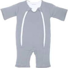 Esranın Dünyası Elyaf Dolgulu %100 Pamuk Bebek Uyku Tulumu (Gri, 6-9 Ay)