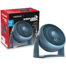 Esranın Dünyası Sessiz Turbo Vantilatör, 90° Eğim Açısı, 3 Hız Ayarı, Duvara Montaj ve Masa Üstü Kullanım - Mavi