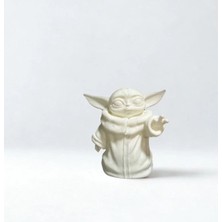 3D Baskı Baby Yoda Dekoratif Figür – Boyanabilir Hobi & Koleksiyon Modeli