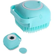 Esranın Dünyası Sabun ve Şampuan Hazneli Silikon Banyo Fırçası, Ergonomik Tasarım