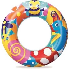 Esranın Dünyası Renkli Deniz Hayvan Desenli Simit - 56 cm