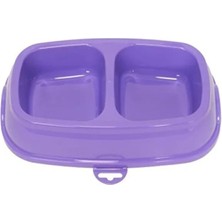 Esranın Dünyası Dayanıklı Ikili Plastik Mama Kabı - 0,75 Lt, Renkli