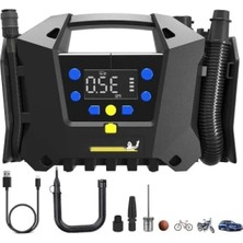 Esranın Dünyası Dijital Basınç Göstergeli Şarjlı Lastik Pompası - 120PSI