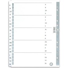 Esranın Dünyası A4 Boyutunda Karton Ayrac - A-Z Alfabetik