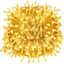 10 Metre Günışığı LED Işık Fişli Dekoratif Sarı Ton Aydınlatma 3 Modlu LED Şerit Nemere