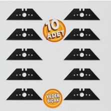 Gfb Çok Amaçlı Halıcı Tip Maket Bıçağı Yedek Bıçak (10 Adet)