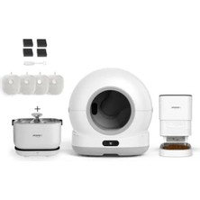 Esranın Dünyası Akıllı Otomatik Kedi Tuvaleti ve 4'lü Pet Ürünleri Başlangıç Seti