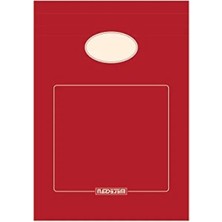 Esranın Dünyası Kırmızı A5 Karton Kapaklı Bloknot, 80 Yaprak Düz Tasarım