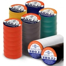 Esranın Dünyası 5 Adet Renkli Izole Elektrik Bandı Seti (Kırmızı, Sarı, Siyah, Beyaz)