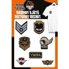 Esranın Dünyası Askeri Temalı Yapışkan Dokuma Arma Seti