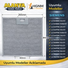 Hgnm E-Trading Davlumbaz Metal Yağ Filtresi 378X265 Siemens: LC64BBC50/01, LC64BBC50B/01, LC64PBC20/01, LC64PBC50/01, LC64PBC50B/01, LC64QBC50/01, LC66BBC50/01, LC66PBC20/01