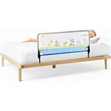 Esranın Dünyası 120 cm Hayvan Desenli Katlanabilir Yatak Bariyeri