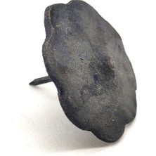 İlk El Grup Antika Tarz Dekoratif Pirinç Çiçek Kabara - 40 Mm, Oksit Iegtgrs-34