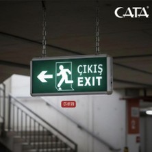 Cata 3 Saat Şarjlı Ledli Exit Çıkış Armatür Sağ - Sol Yönlü