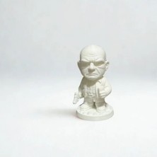 3D Baskı Walter White Dekoratif Figür – Boyanabilir Hobi & Koleksiyon Modeli