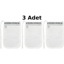 Kelebek Floş Hamam Kesesi 3' Lü – Geleneksel Banyo Kesesi, Derinlemesine Peeling, Cilt Arındırıcı Kese – 17X25 cm