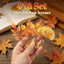 Kobe 4’lü Metal Tüy Kitap Ayracı Seti – Zincirli Özel Tasarım