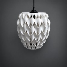 Zeniz Objects Modern Dalga Desenli Sarkıt Avize – Minimalist Dekoratif Tavan Lambası