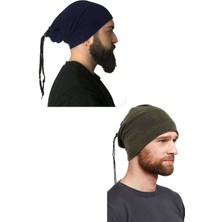 2 Adet Polar Ipli Bere ve Boyunluk Lacivert Yeşil