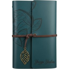 Mio Life Kişiye Özel Isim Yazılı Deri Görünümlü Bağlamalı Defter A5 – 80 Yaprak Çizgisiz | Lazer Baskı