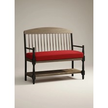 Gullfoss Kırmızı Iç ve Dış Mekan Güneşe Dayanımlı Bank Minderi 100-45-8 cm Sandalye Minderi