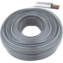 Epilons Artar 4'lü Flat Köken 100 Metre Telefon Kablosu