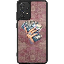 BG AKSESUAR Samsung Galaxy A72 Uyumlu Money Para Tasarımlı Glossy Premium Kılıf