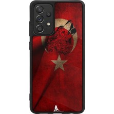BG AKSESUAR Samsung Galaxy A72 Uyumlu Türk Bayragi Tasarımlı Glossy Premium Kılıf