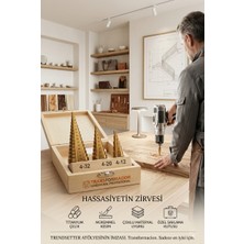 Transformacion Präzision Hss Titanyum Kademeli Panç Matkap Ucu Seti Ahşap Kutulu 722993