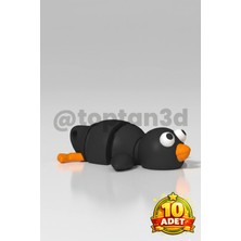 (10 Adet) Sevimli Ördek Anahtarlık (Hareketli Oyuncak Anahtarlık)