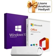 Microsoft Windows 10 + Office 2021 Pro Plus Kurulum Dosyalı USB Bellek 16GB (Lisans Anahtarı Hediyeli) - Fiyatı, Yorumları