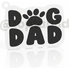 Dog Dad Anahtarlık (Hediyelik, 3D Köpek Sahiplerine Özel Anahtarlık)