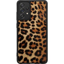 BG AKSESUAR Samsung Galaxy A72 Uyumlu Leopar Tasarımlı Glossy Premium Kılıf