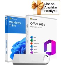 Microsoft Windows 11 + Office 2024 Pro Plus Kurulum Dosyalı USB Bellek 16GB (Lisans Anahtarı Hediyeli) - Fiyatı, Yorumları