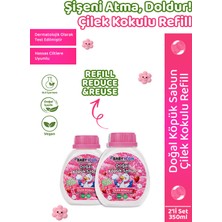 2li Yedek Dolum - Baby Icon Doğal Çocuk Köpük Sabun 350 ml Çilek Kokulu