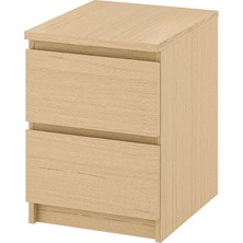 IKEA Malm Ağartılmış Meşe Kaplama Komodin