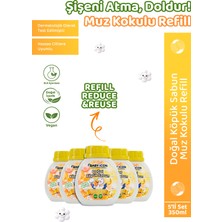 5li Yedek Dolum - Baby Icon Doğal Çocuk Köpük Sabun 350 ml Muz Kokulu