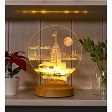 Esranın Dünyası Kız Kulesi Tasarımlı LED Lamba - Romantik Hediye