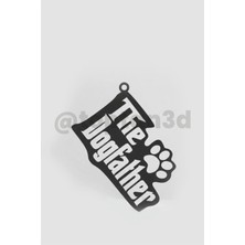 The Dogfather Anahtarlık (Hediyelik, 3D Köpek Sahiplerine Özel Anahtarlık)