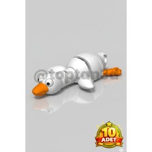 (10 Adet) Hediyelik Ördek Anahtarlık (Hareketli Oyuncak Anahtarlık)