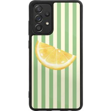 BG AKSESUAR Samsung Galaxy A72 Uyumlu Limon Tasarımlı Glossy Premium Kılıf