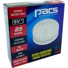 Pars Pilli Duman Dedektörü 9 V. Pil Dâhil