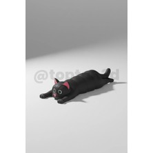 Hediyelik Siyah Kedi Anahtarlık (Hareketli Oyuncak Anahtarlık)